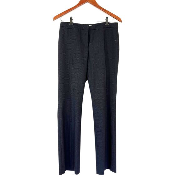 Halogen Navy Blue Women's Dress Pants Taylor Fit Flat Front Textured 6P - Picture 1 of 6